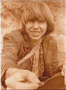 Photo of ARCHURE (Chris Holley) around 1971 in Mendocino, Headlands
